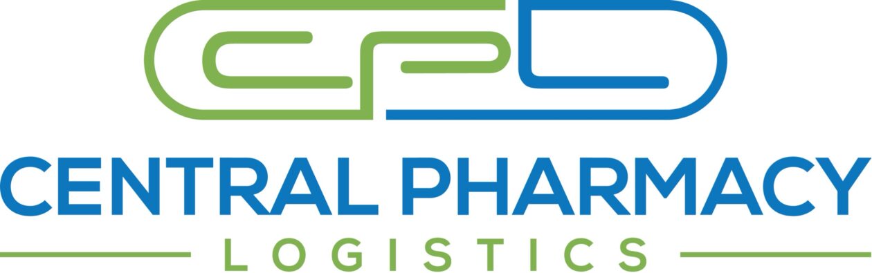 Central Pharmacy Logistics logo in green and blue