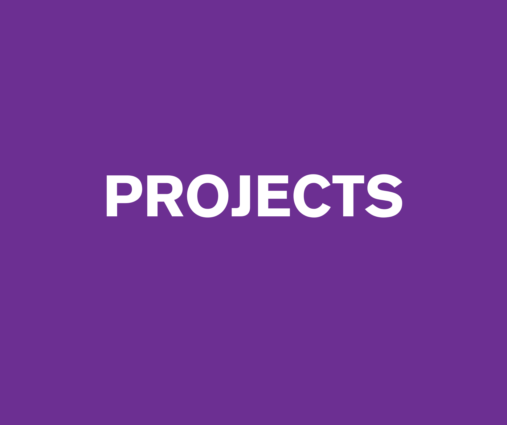 Purple box that says 'Projects' in white font