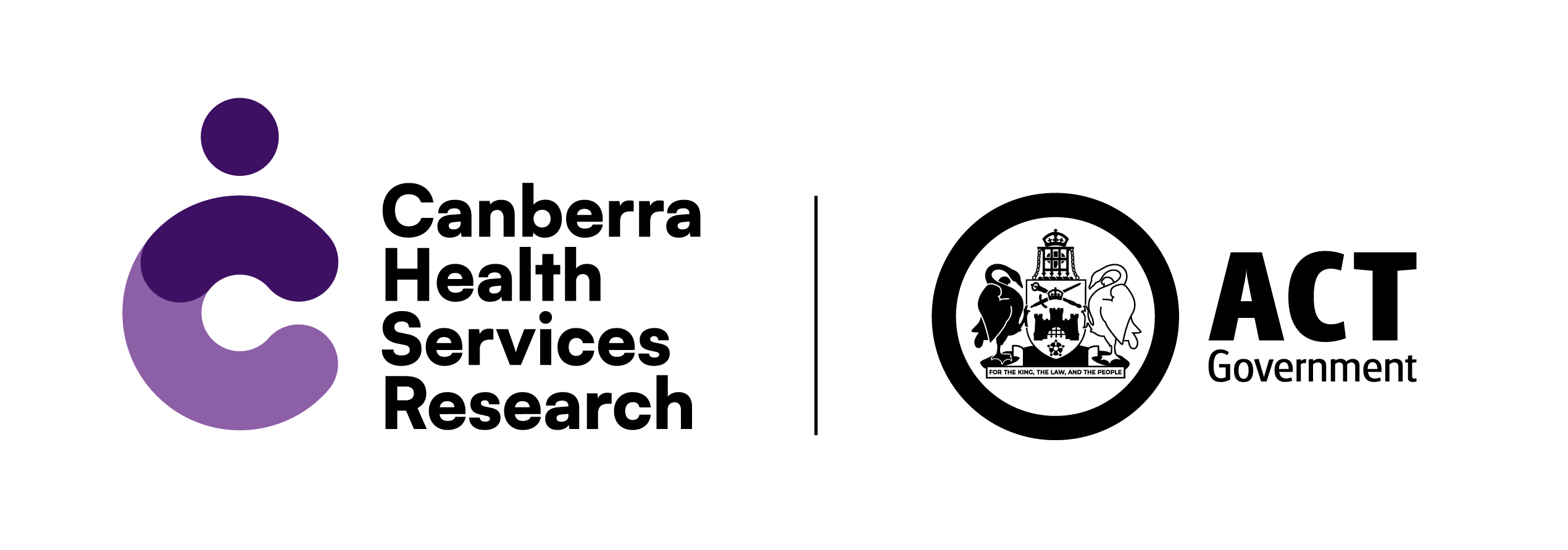Canberra Health Services Research logo with the ACT Government logo beside it